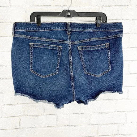 Torrid High Rise Cut Off Jean Shorts Women's Plus Size 22 - Picture 3 of 6